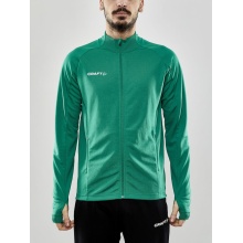 Craft Trainingsjacke Evolve Full Zip - strapazierfähige Mid-Layer-Jacke aus Stretchmaterial - grün Herren